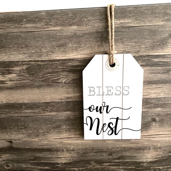 jcpenney Other - Shabby chic “bless our nest” hanging sign